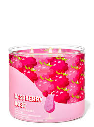 Raspberry Rose 3 Wick Candle