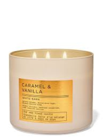 Caramel Vanilla 3 Wick Candle