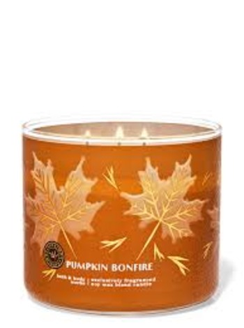 Pumpkin Bonfire 3 Wick Candle