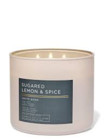 Sugared Lemon Spice 3 Wick Candle